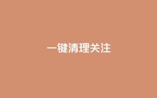 ks一键清理关注,快手粉丝少为什么容易盗 - cfm科技直装免费 - 抖音推流机制和底层逻辑官方