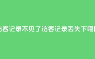qq访客记录不见了(QQ访客记录丢失)