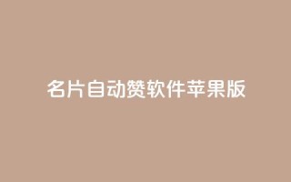 QQ名片自动赞软件苹果版,ks便宜24小时业务 - 全网最便宜快手业务网站 - 24小时自助下单云小店
