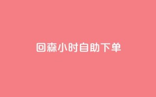 回森24小时自助下单,qq下单平台全网最低价 - 哔哩哔哩业务自助平台 - 点赞网
