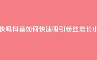 抖音涨粉丝快吗 - 抖音如何快速吸引粉丝增长小妙招~