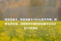 电信流量卡，电信流量卡19元200g官方办理，探索无限连接，深度解读中国电信流量卡亿乐社区SUP货源站
