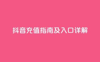 抖音iOS充值指南及入口详解