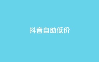 抖音自助低价,QQ自助业务网 - 一元秒杀 - dy低价下单
