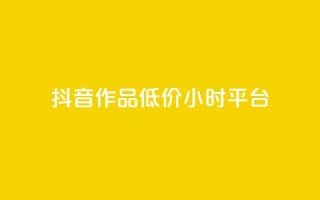 抖音作品低价24小时平台,刷钻卡盟官网 - 抖音24小时自助平台广告 - ks业务网站平台