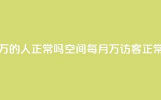 QQ空间访客20万的人正常吗 - QQ空间每月20万访客正常吗？!