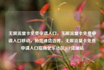 无限流量卡免费申请入口，无限流量卡免费申请入口移动，拓宽通信边界，无限流量卡免费申请入口指南亿乐社区SUP货源站