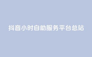 抖音24小时自助服务平台总站 - 抖音24小时自助服务平台全新上线!