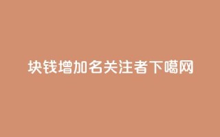 1块钱增加100名关注者
