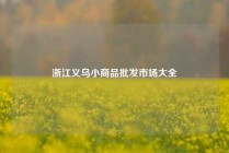 浙江义乌小商品批发市场大全