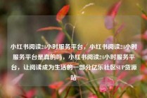 小红书阅读24小时服务平台，小红书阅读24小时服务平台是真的吗，小红书阅读24小时服务平台，让阅读成为生活的一部分亿乐社区SUP货源站