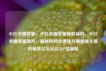 小红书播放量，小红书播放量有收益吗，小红书播放量飙升，揭秘如何快速提升视频曝光度的秘密亿乐社区SUP货源站