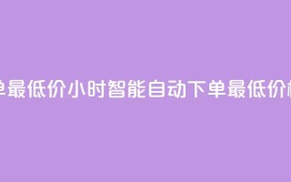 24小时自动下单最低价 - 24小时智能自动下单最低价格揭秘!