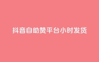 抖音自助赞平台24小时发货