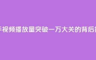 快手视频播放量突破一万大关的背后揭秘