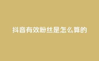 抖音有效粉丝是怎么算的,1000多万的快手账号值多少钱 - QQ个性名片免费 - 彩虹云自助下单商城