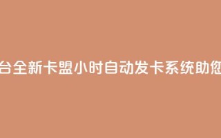 pubg卡盟24小时自动发卡平台 - 全新PUBG卡盟24小时自动发卡系统，助您畅享游戏快乐~