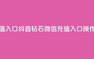 抖音钻石微信充值入口 - 抖音钻石微信充值入口操作步骤分享~
