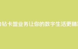 社交平台qq钻卡盟业务，让你的数字生活更精彩