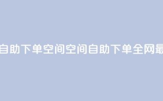 全网低价免费自助下单QQ空间 - QQ空间自助下单全网最低价格!