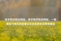 快手购买粉丝网站，快手购买粉丝网站，一场虚拟与现实的较量亿乐社区低价自营货源站