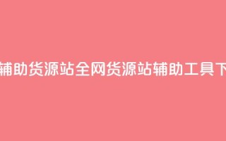 全网辅助货源站(全网货源站辅助工具)