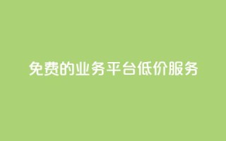 免费的KS业务平台低价服务