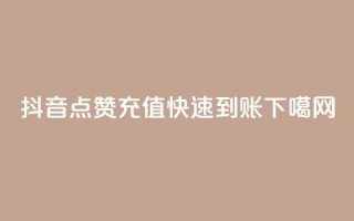 抖音点赞充值快速到账