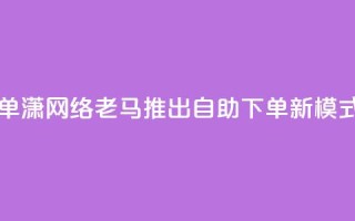 子潇网络老马自助下单 - 潇网络老马推出自助下单新模式，提升用户体验!