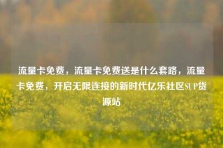 流量卡免费，流量卡免费送是什么套路，流量卡免费，开启无限连接的新时代亿乐社区SUP货源站