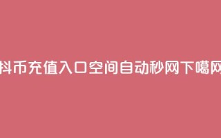 抖币充值入口1:10 - qq空间自动秒网