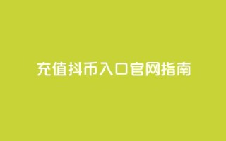 充值10抖币入口官网指南