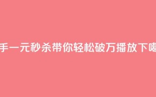 快手一元秒杀带你轻松破万播放