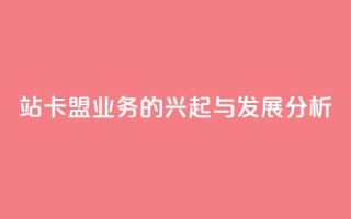 B站卡盟业务的兴起与发展分析
