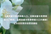 无限流量卡免费申请入口，无限流量卡免费申请入口移动，无限流量卡免费申请入口大揭秘！亿乐社区低价自营货源站