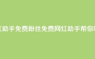 网红助手免费粉丝(免费网红助手帮你吸粉)