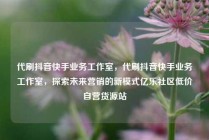 代刷抖音快手业务工作室，代刷抖音快手业务工作室，探索未来营销的新模式亿乐社区低价自营货源站