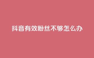 抖音有效粉丝不够500怎么办,快手浏览下单 - 抖音充粉 - ks业务免费下单平台最便宜