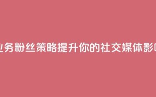dy业务粉丝 - dy业务粉丝策略-提升你的社交媒体影响力~