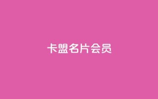 卡盟QQ名片会员 - QQ名片会员卡盟：卓越的在线名片推广工具~