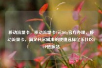 移动流量卡，移动流量卡9元300g官方办理，移动流量卡，满足日常需求的便捷选择亿乐社区SUP货源站