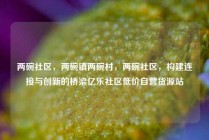 两碗社区，两碗镇两碗村，两碗社区，构建连接与创新的桥梁亿乐社区低价自营货源站