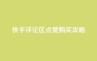 快手评论区点赞购买攻略