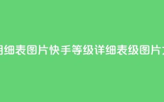 快手1到120级明细表图片 - 快手等级详细表1-120级图片大全!