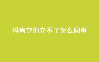 抖音充值充不了怎么回事,qq空间点赞自助下单平台 - qq空间点赞充值 - qq24小时业务自动下单平台