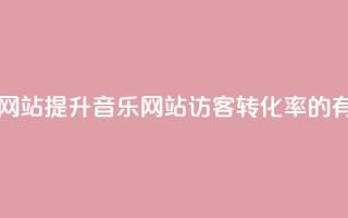 QQ音乐访客购买网站 - 提升QQ音乐网站访客转化率的有效方法!