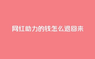 网红助力的钱怎么退回来,qq空间说说赞自助下单 - 拼多多0.01积分后面是什么 - 拼多多700现金步骤
