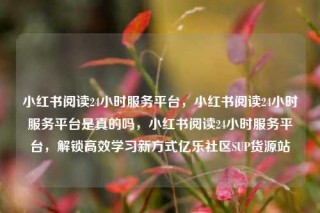 小红书阅读24小时服务平台，小红书阅读24小时服务平台是真的吗，小红书阅读24小时服务平台，解锁高效学习新方式亿乐社区SUP货源站