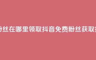 抖音免费粉丝在哪里领取(抖音免费粉丝获取指南)