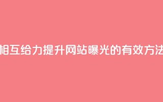 相互给力：提升网站曝光的有效方法